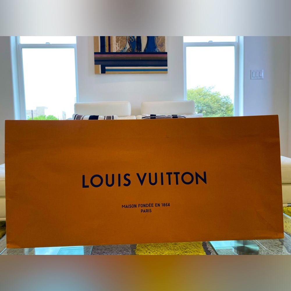 Authentic LV Paper Shopping Bag & Private Event Exhibition Post Card